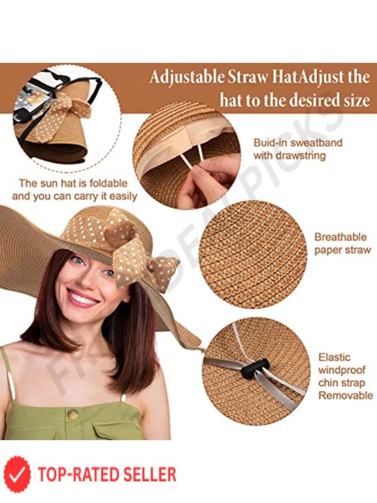 15pc Straw Beach Hat Bag Sunglasses Earrings Bracelet Jewelry Set Boho Summer main image 6